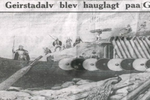 Bilde av Kongen gravlegges i Gokstadhaugen